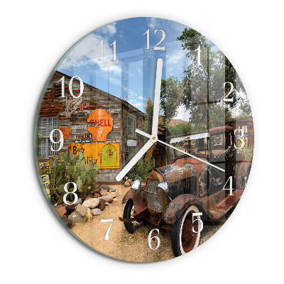 Horloge ronde Vieille voiture