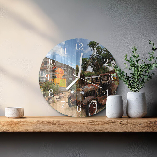 Horloge ronde Vieille voiture