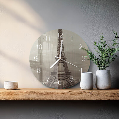 Horloge ronde Tour Eiffel