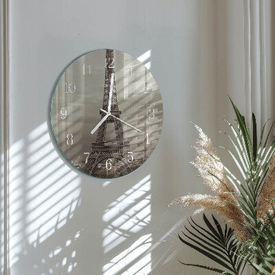 Horloge ronde Tour Eiffel
