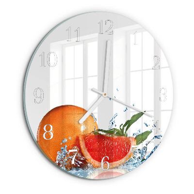 Horloge ronde Pamplemousse