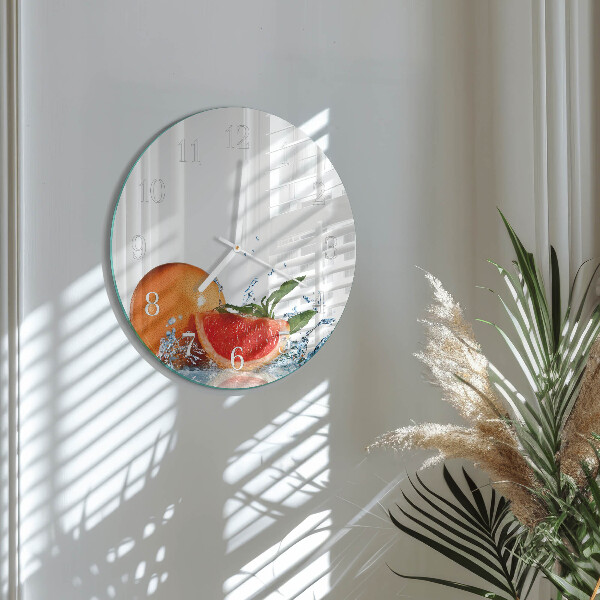 Horloge ronde Pamplemousse
