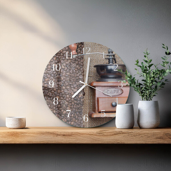Horloge ronde Moulin à café
