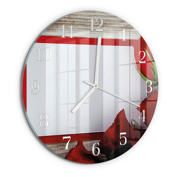 Horloge ronde Roses