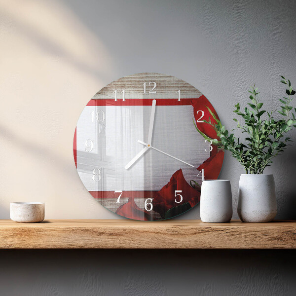 Horloge ronde Roses