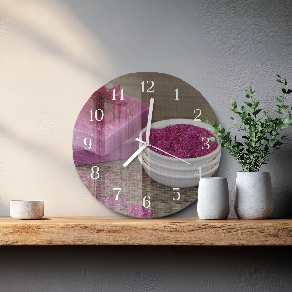 Horloge ronde Fleur