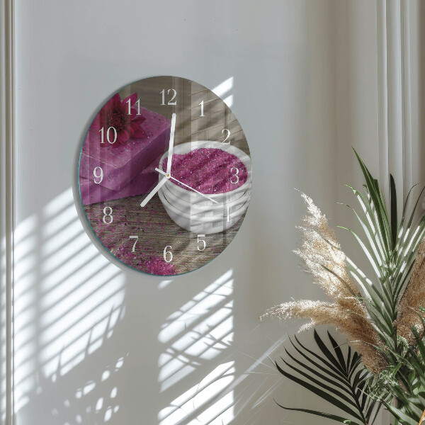 Horloge ronde Fleur
