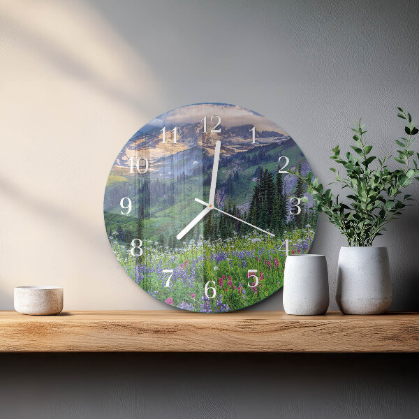 Horloge ronde Montagne du pré