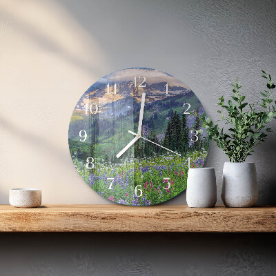 Horloge ronde Montagne du pré