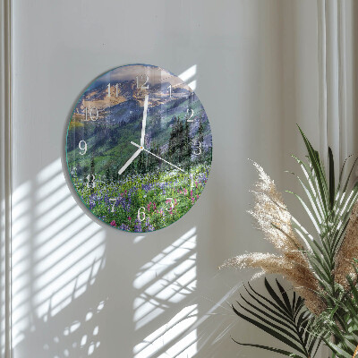 Horloge ronde Montagne du pré