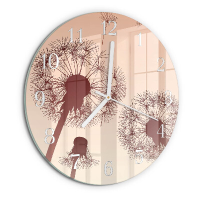 Horloge ronde Pissenlit