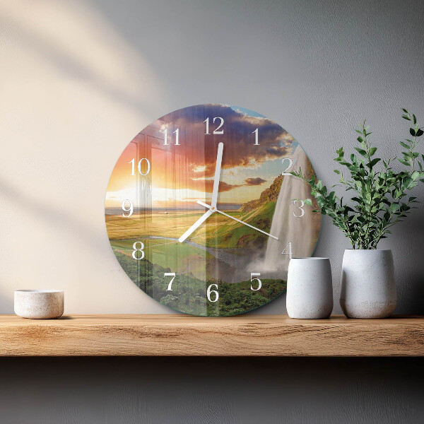 Horloge ronde Cascade