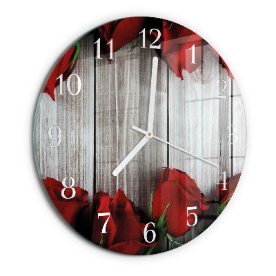 Horloge ronde Comprimés de rose