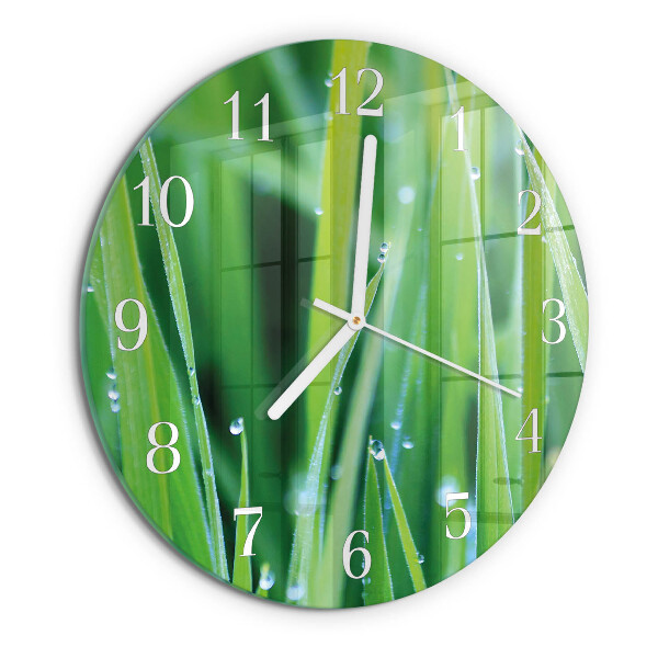 Horloge ronde Herbe
