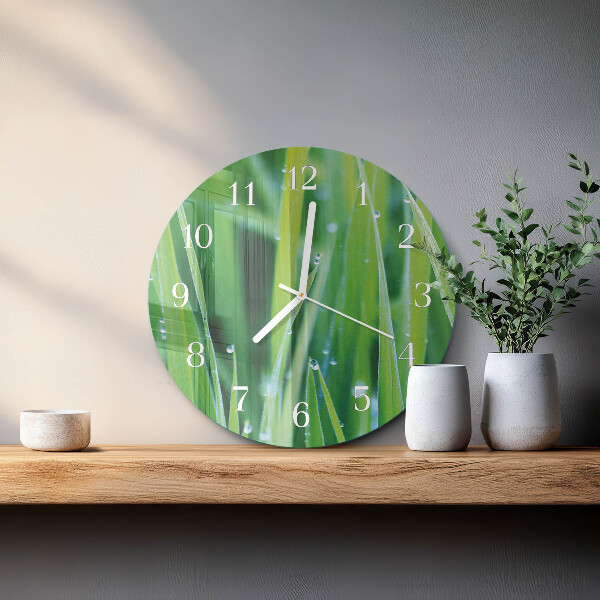 Horloge ronde Herbe