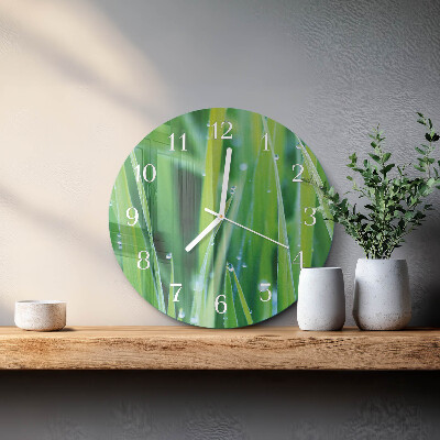 Horloge ronde Herbe