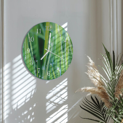 Horloge ronde Herbe