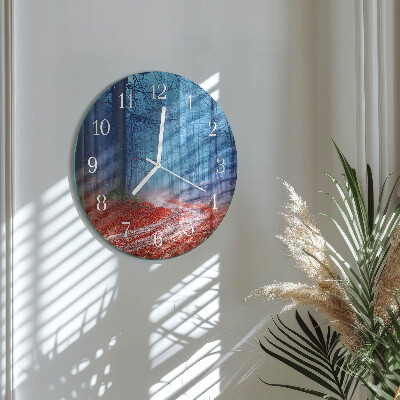 Horloge ronde Chemin forestier