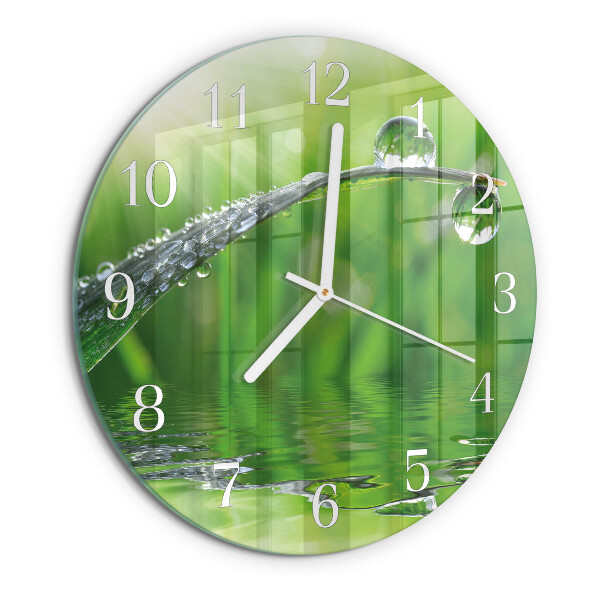 Horloge ronde Gouttes de rosée