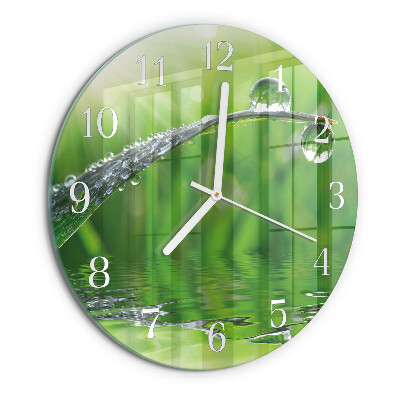 Horloge ronde Gouttes de rosée