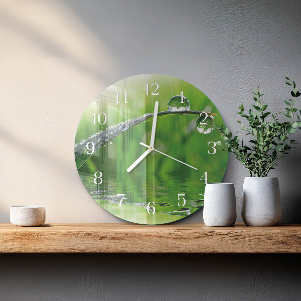 Horloge ronde Gouttes de rosée