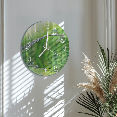 Horloge ronde Gouttes de rosée