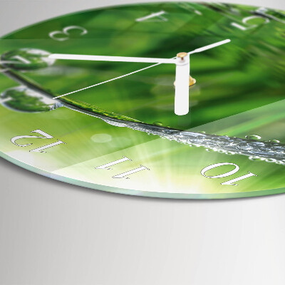 Horloge ronde Gouttes de rosée