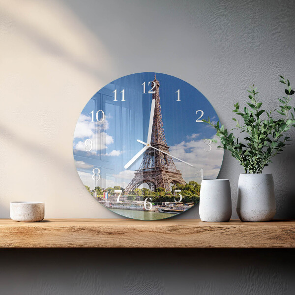 Horloge ronde Tour Eiffel