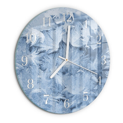 Horloge ronde Flocons de neige