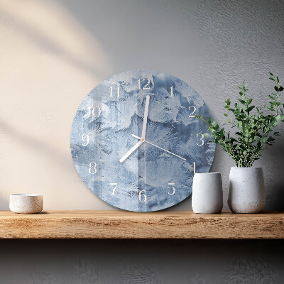 Horloge ronde Flocons de neige