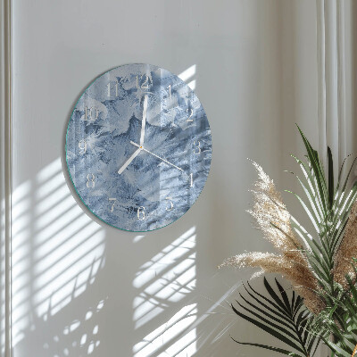 Horloge ronde Flocons de neige