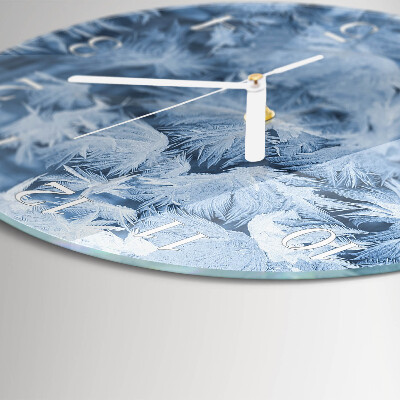 Horloge ronde Flocons de neige