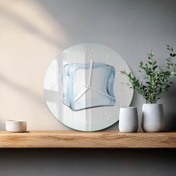 Horloge ronde Glace