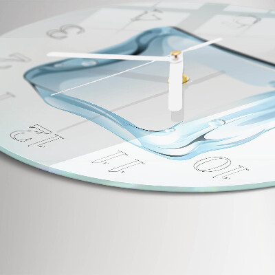Horloge ronde Glace