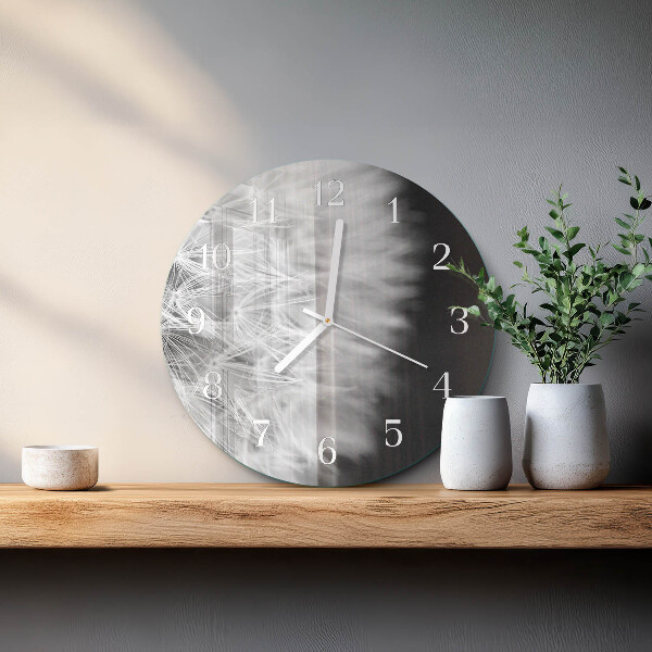 Horloge ronde Pissenlit