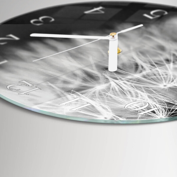 Horloge ronde Pissenlit