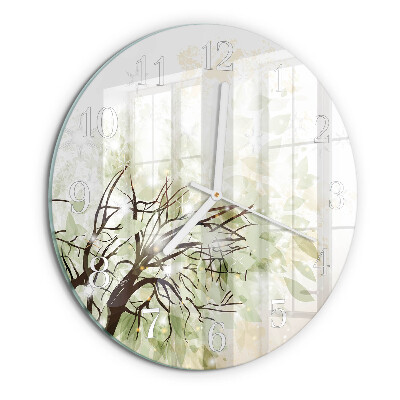 Horloge ronde Arbre