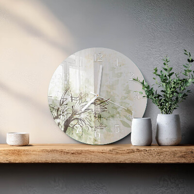 Horloge ronde Arbre