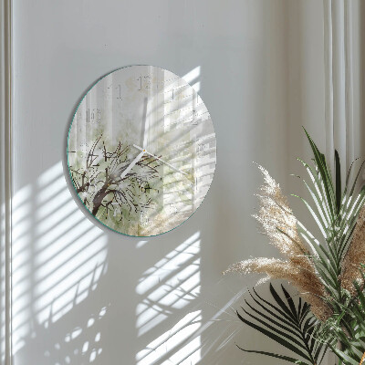 Horloge ronde Arbre
