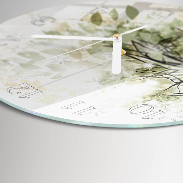 Horloge ronde Arbre