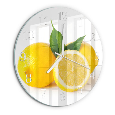 Horloge ronde Citrons