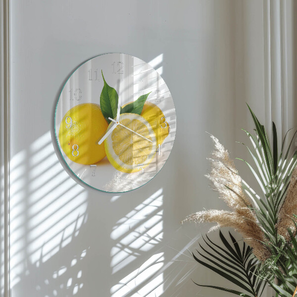 Horloge ronde Citrons