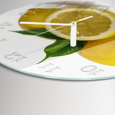 Horloge ronde Citrons