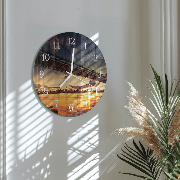 Horloge ronde Rivière Bridge