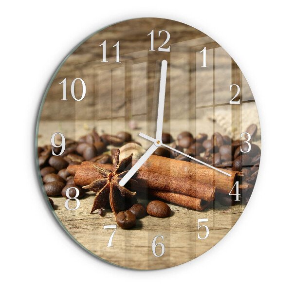 Horloge ronde Anis Cannelle
