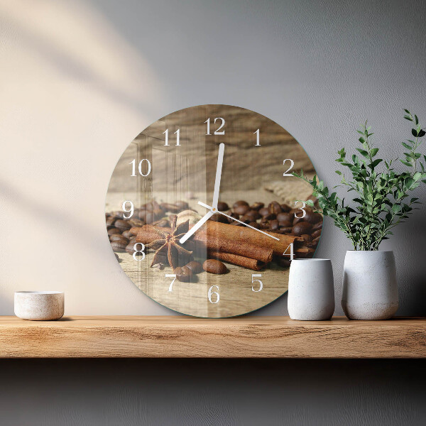 Horloge ronde Anis Cannelle