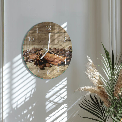 Horloge ronde Anis Cannelle