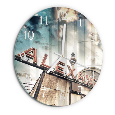 Horloge ronde Place Alexandre