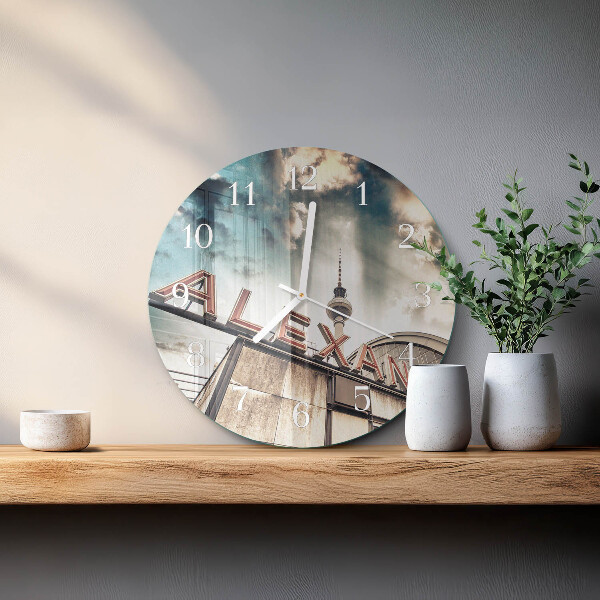 Horloge ronde Place Alexandre