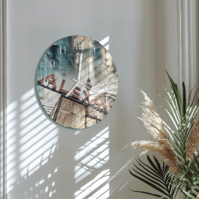 Horloge ronde Place Alexandre